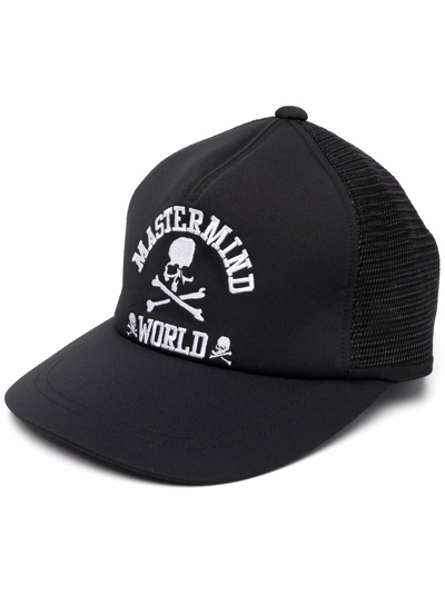 Shop Mastermind Japan Embroidered-logo Cap In Schwarz