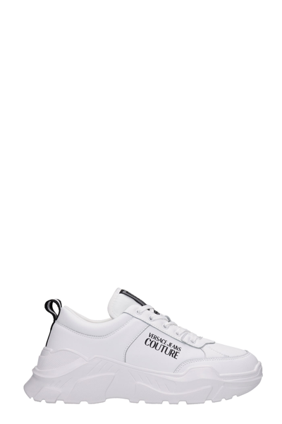 Shop Versace Jeans Couture Sneakers In White Leather