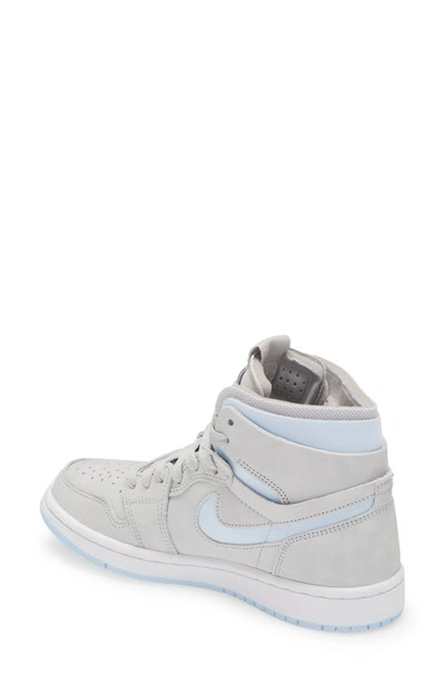 Shop Jordan Air  1 Zoom Air Comfort High Top Sneaker In Grey/ Celestine Blue/ White