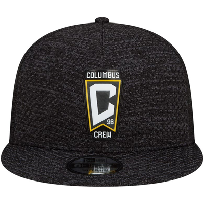 Shop New Era Black Columbus Crew Kick-off 9fifty Trucker Snapback Hat