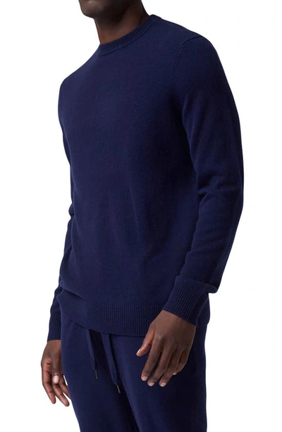 Shop Good Man Brand Cashmere Crewneck Sweater In Navy