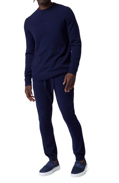 Shop Good Man Brand Cashmere Crewneck Sweater In Navy