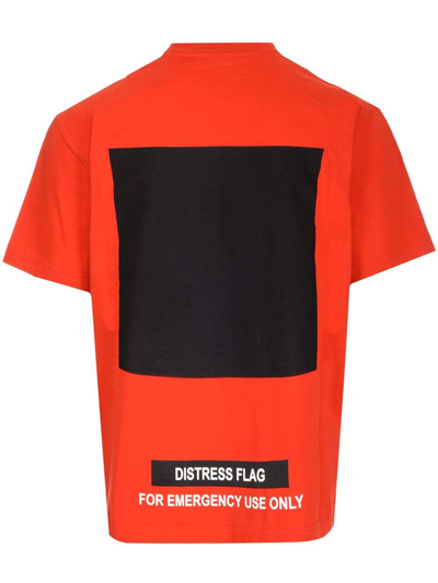 Shop Moncler Men's Red Other Materials T-shirt