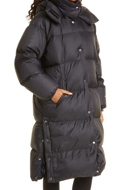 Shop Rag & Bone Joelle Hooded Long Puffer Coat In Black