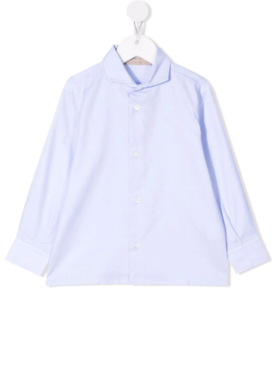 Shop La Stupenderia Classic Button-up Shirt In Blue