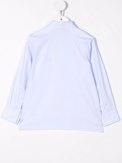 Shop La Stupenderia Classic Button-up Shirt In Blue