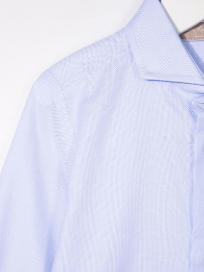 Shop La Stupenderia Classic Button-up Shirt In Blue