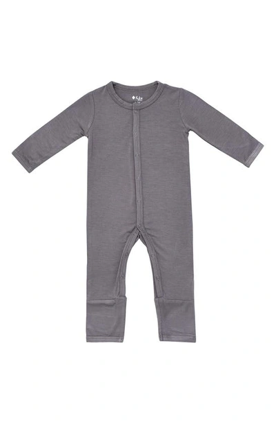 Shop Kyte Baby Snap Romper In Charcoal