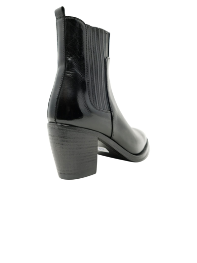 Shop Alberto Fasciani Black Leather Ankle Boots