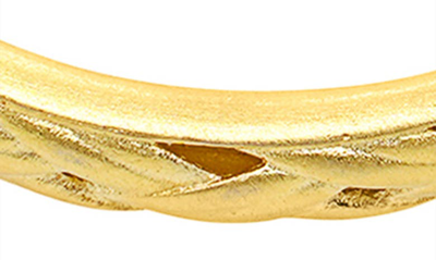 Shop Dean Davidson Weave Hoop Earrings In Gold