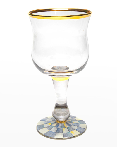 Mackenzie-childs Sterling Check Water Glass