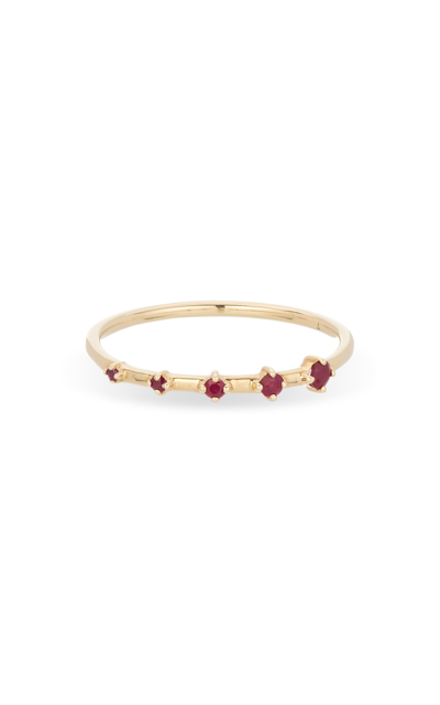 Shop Adina Reyter Women's Amalfi 14k Yellow Gold Ruby Ring In Red