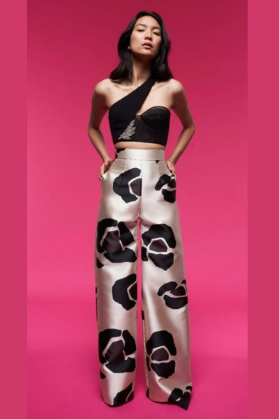 Shop Azzi & Osta Asymmetrical Crop Top With Pants