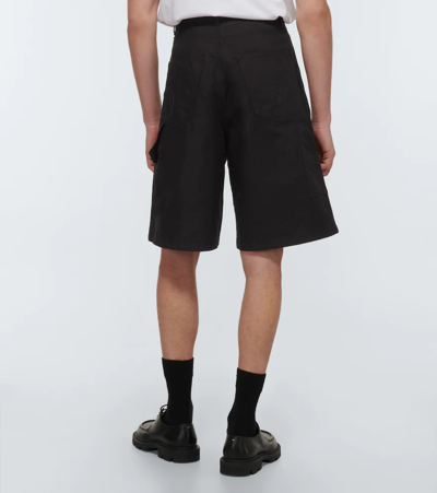 Shop Ami Alexandre Mattiussi Cotton Shorts In Black