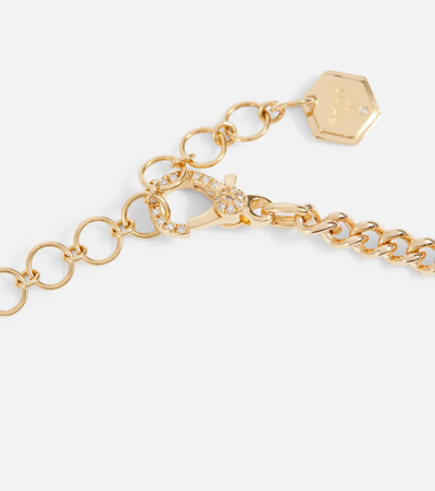 Shop Shay Jewelry 18kt Gold Chainlink Necklace With Diamonds