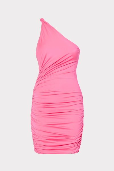 Shop Milly Bec Jersey Dress In  Pink