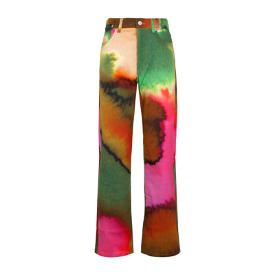 Shop Dries Van Noten Piscos Pants Jeans In Multicolour