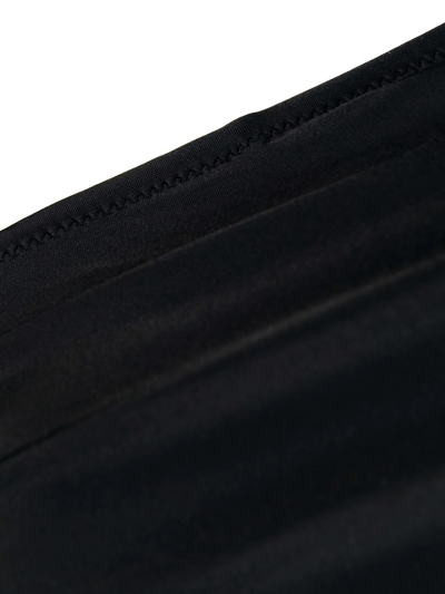 Ganni Solid Bandeau Bikini Top In Schwarz