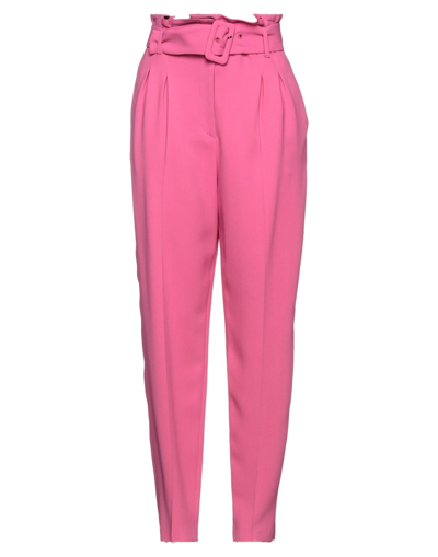 Shop Emporio Armani Woman Pants Fuchsia Size 8 Viscose, Acetate, Elastane In Pink
