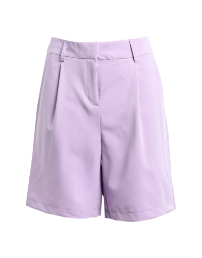 Shop Vero Moda Woman Shorts & Bermuda Shorts Lilac Size 6 Polyester, Viscose, Elastane In Purple