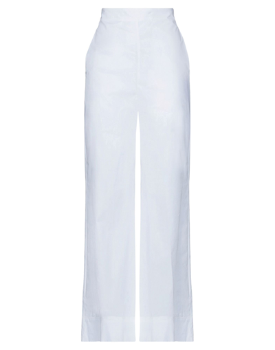 Shop Jucca Woman Pants White Size 8 Cotton