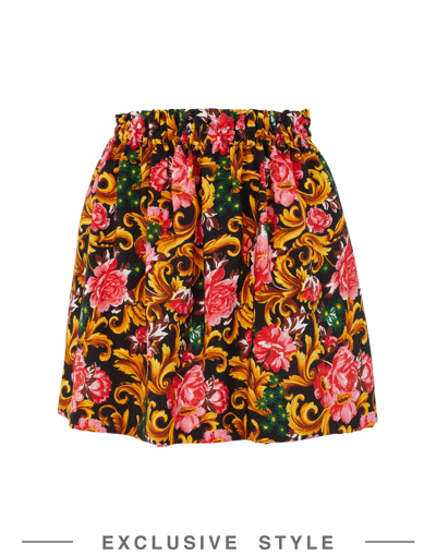 Shop Caterina Gatta X Yoox Woman Mini Skirt Black Size L Silk