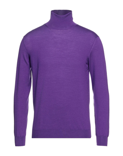 Shop Drumohr Turtlenecks In Purple