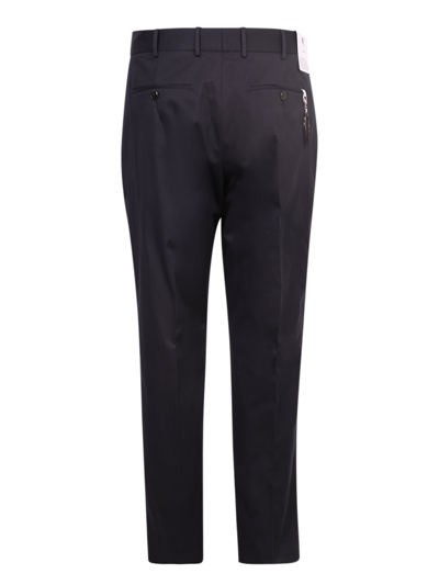 Shop Pt01 Pt Torino Mid-rise Tapered Trousers In Blue