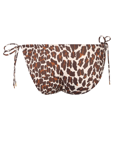 Shop Tory Burch Leopard Print Bikini Bottoms In Multi