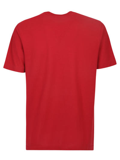 Shop Zanone Patch T-shirt In Red