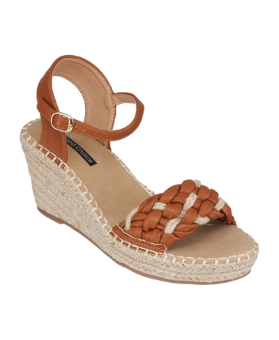 Shop Gc Shoes Women's Cati Espadrille Wedge Sandals In Tan