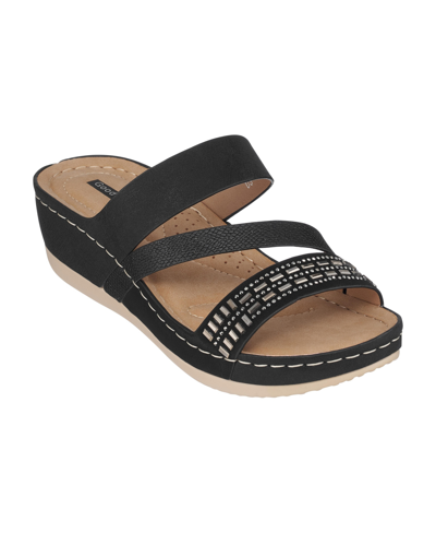 Gc Shoes Women's Tera Wedge Sandals In Black