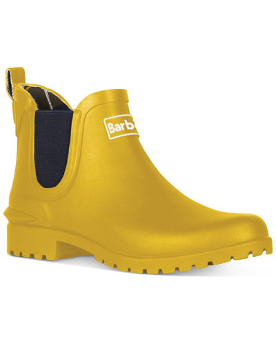Shop Barbour Women's Wilton Wellington Ankle Rain Boots Women's Shoes In Yellow