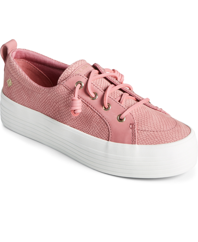 Shop Sperry Women's Crest Vibe Platform Sneakers Women's Shoes In Pink