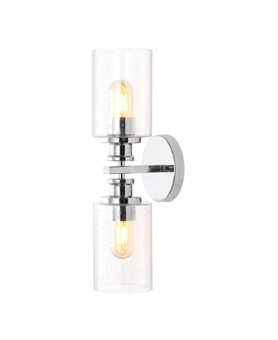 Jonathan Y Jules Edison Cylinder 2-light Farmhouse Contemporary Led Vanity In Chrome