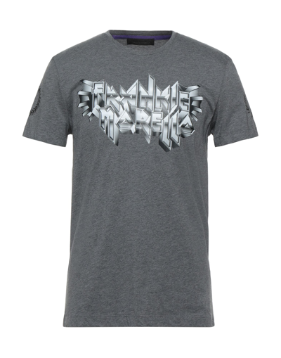 Shop Frankie Morello Man T-shirt Grey Size Xxl Cotton