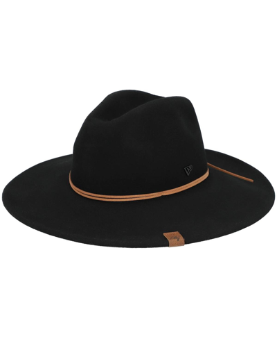 New Era Women's Black Tampa Bay Buccaneers Willow Wide Brim Fedora In Black