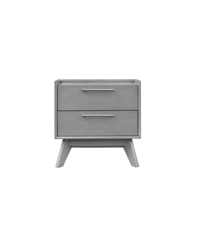 Shop Unique Furniture Buragate 2 Drawer Nightstand In Gray