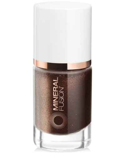 Shop Mineral Fusion Nail Lacquer In Rose All Day (shimmery Rose Gold Metalli