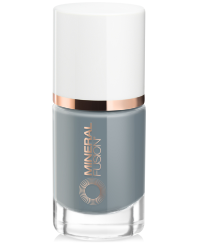 Shop Mineral Fusion Nail Lacquer In Take It Easy (grey Blue)