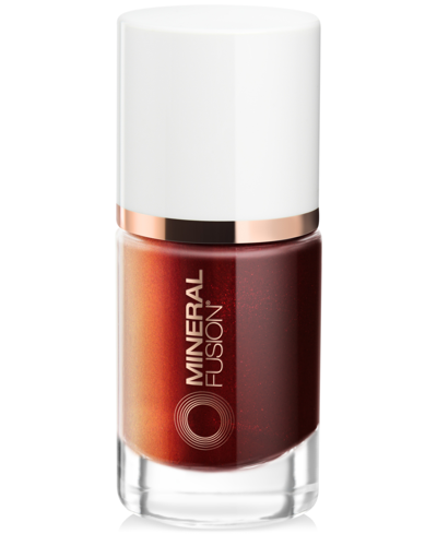 Shop Mineral Fusion Nail Lacquer In Love Potion (metallic Orange Red)