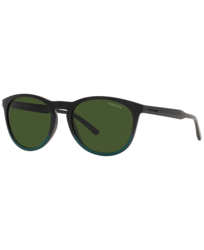 Shop Arnette Unisex Polarized Sunglasses, An4299 Gorgon 54 In Black Gradient Green