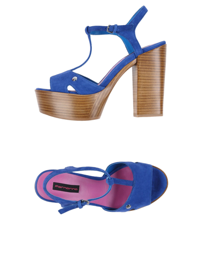 Shop Fornarina Sandals In Blue