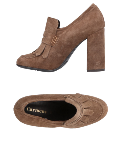 Shop Carmens Loafers In Khaki