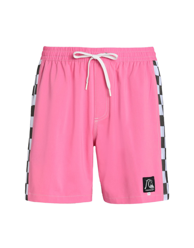 Shop Quiksilver Qs Volley Original Arch Volley 17nb Man Beach Shorts And Pants Pink Size L Polyester, Cot
