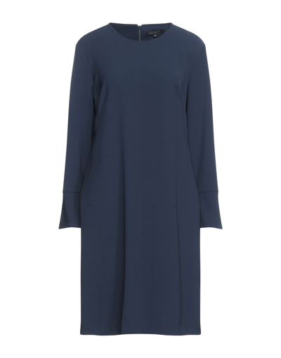 Shop Antonelli Woman Short Dress Midnight Blue Size 10 Polyester, Elastane