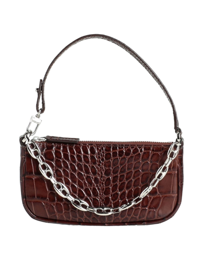 Shop By Far Woman Handbag Dark Brown Size - Bovine Leather