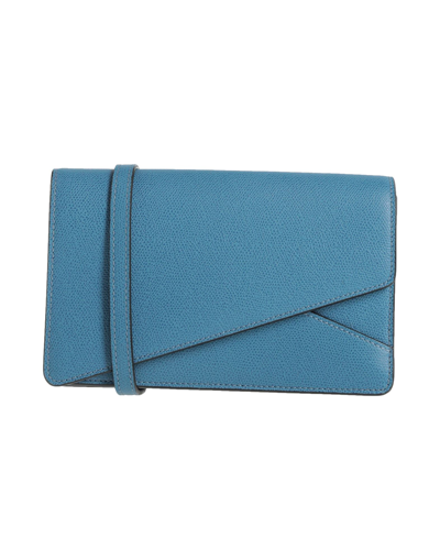 Shop Valextra Handbags In Slate Blue