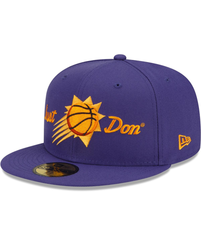 Shop New Era Men's  X Just Don Purple Phoenix Suns 59fifty Fitted Hat