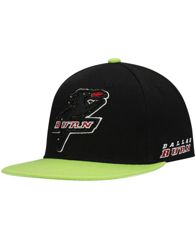Mitchell & Ness Men's Black Fc Dallas Historic Logo Since '96 Two-tone Snapback Hat In Black